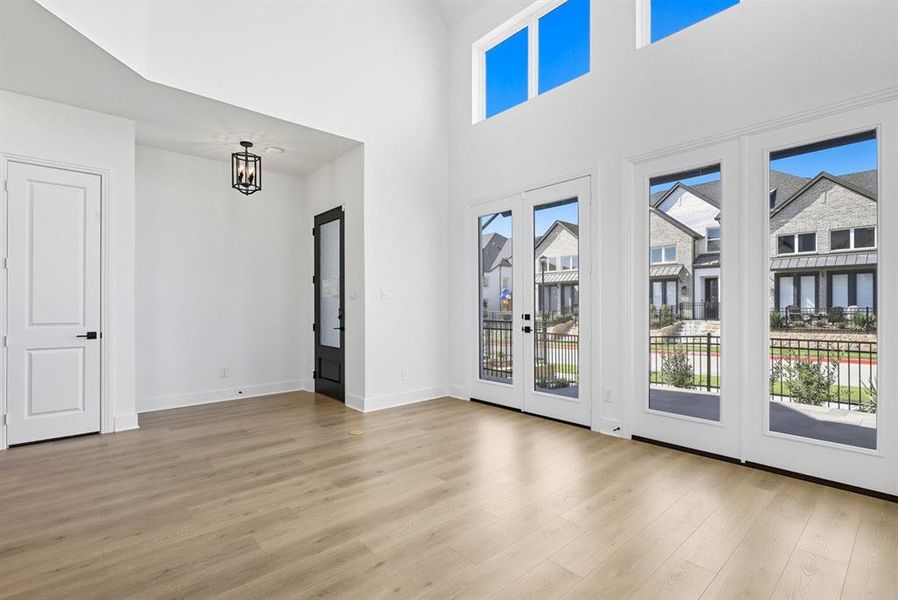 Spacious, unfurnished interior of a new home in Walsh: Townhomes - The Patios, Aledo (Image 13). Spacious, unfurnished interior of a new home in Walsh: Townhomes - The Patios, Aledo (Image 13).