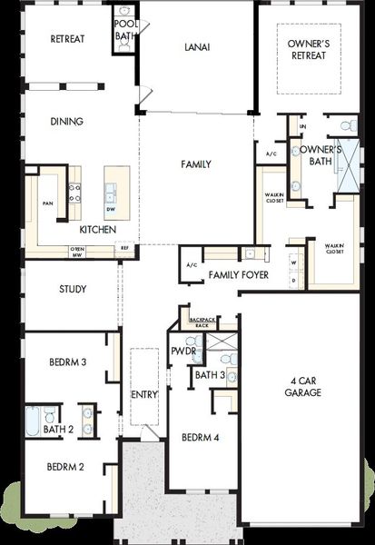 2D floor plan layout of this home in Palmera Wellen Park – Executive Series, Venice, FL (Image 2). 2D floor plan layout of this home in Palmera Wellen Park – Executive Series, Venice, FL (Image 2).