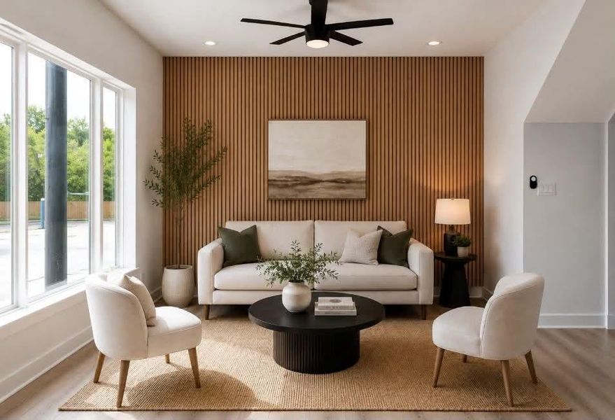 Furnished interior view inside a new home in , Houston (Image 8).