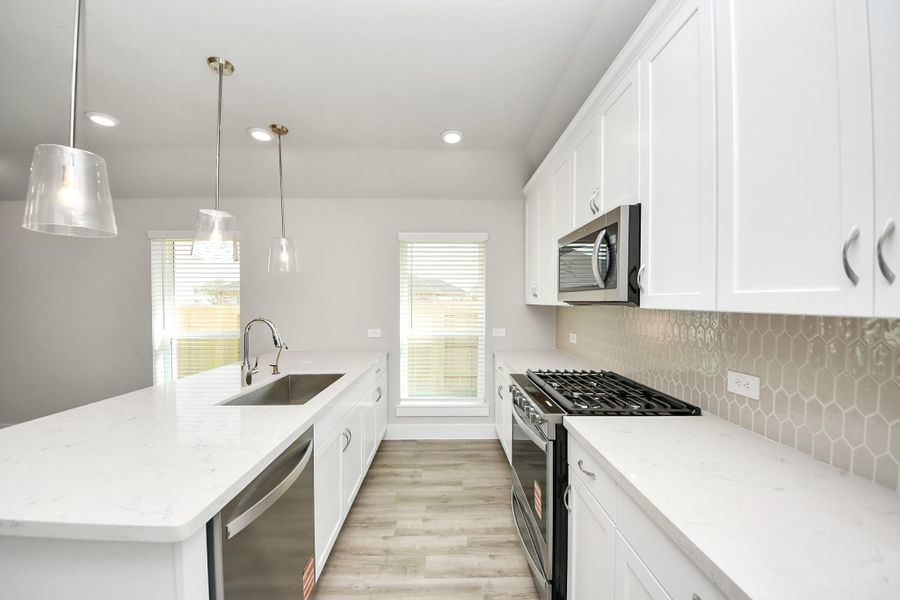 Furnished interior view inside a new home in Laurel Landing: Founders Collection, Alvin (Image 4).