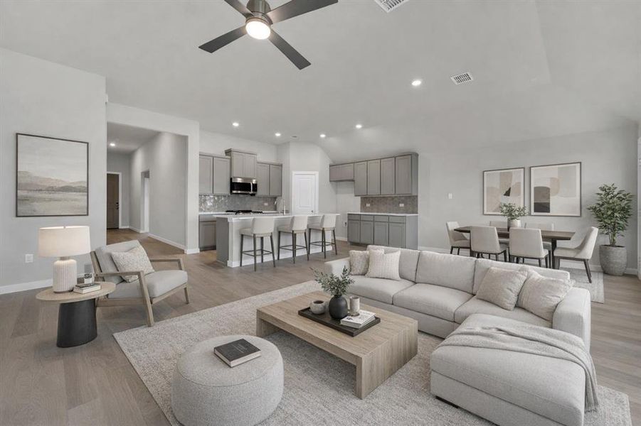 Furnished interior view inside a new home in Mercer Meadows, Royse City (Image 7).