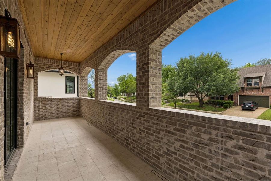 Exterior details and patio area of a home in , Dallas (Image 22).