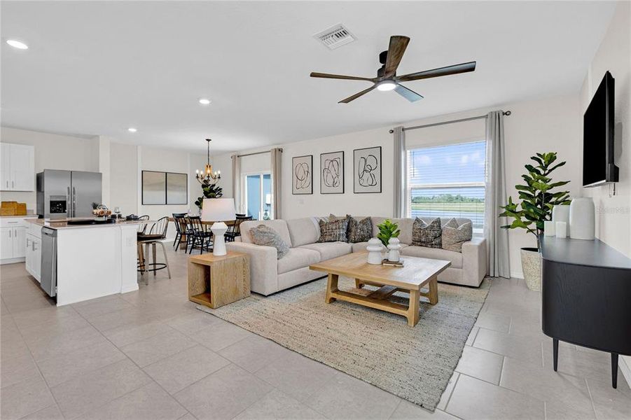 Furnished interior view inside a new home in Rye Ranch, Parrish (Image 23). Furnished interior view inside a new home in Rye Ranch, Parrish (Image 23).