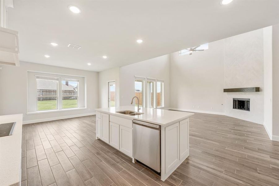 Furnished interior view inside a new home in Sunrise at Garden Valley 60-79, Waxahachie (Image 7). Furnished interior view inside a new home in Sunrise at Garden Valley 60-79, Waxahachie (Image 7).