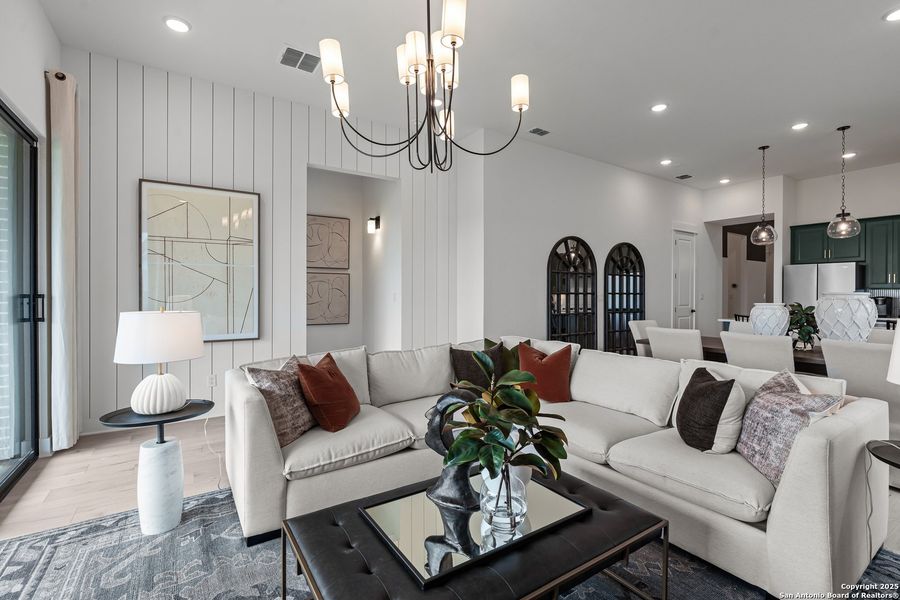 Furnished interior view inside a new home in Bison Ridge, San Antonio (Image 21).