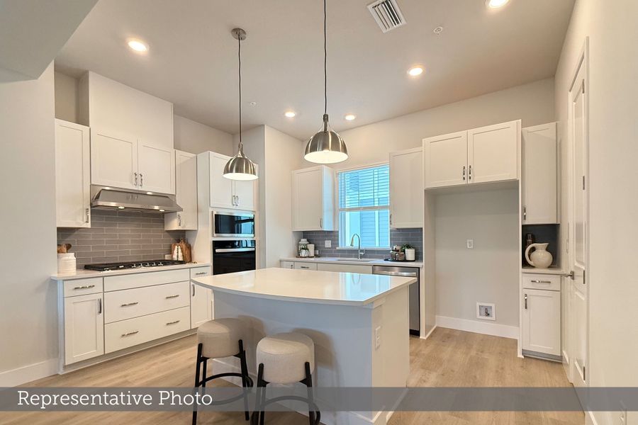 Furnished interior view inside a new home in Towns at Union, St. Petersburg (Image 7).