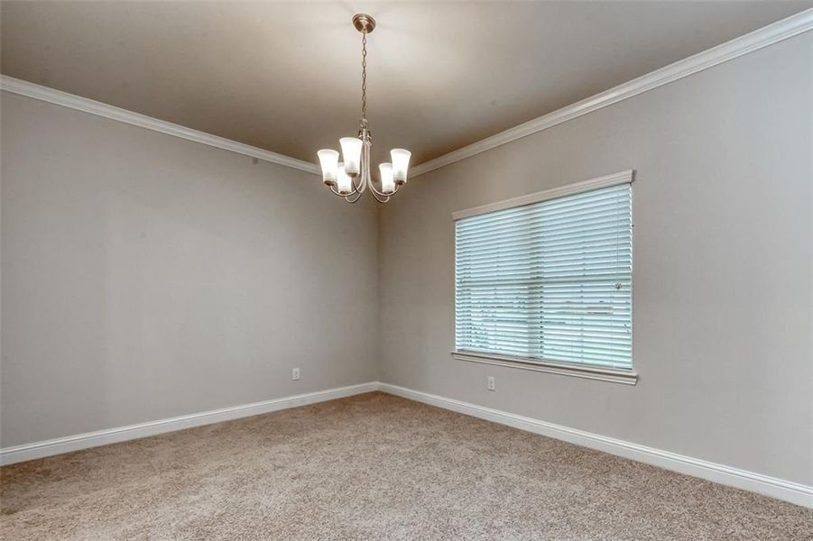 Representative unfurnished interior of a home built from the Plan 2500 by Adams Homes in The Bluffs at Lafayette, Freeport (Image 21).