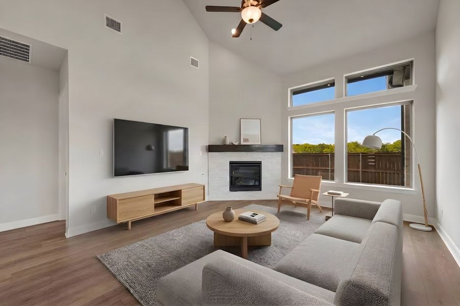Furnished interior view inside a new home in Mustang Lakes, Celina (Image 9).