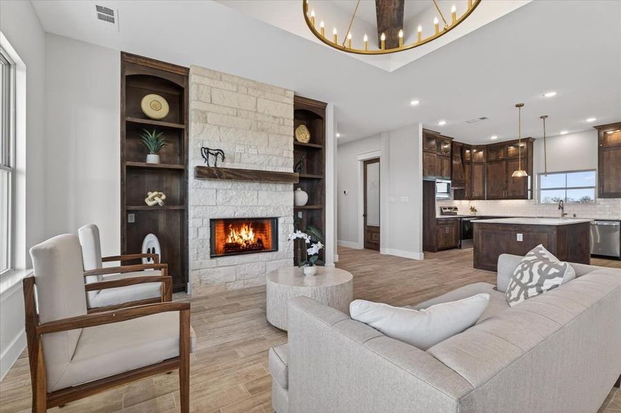 Furnished interior view inside a new home in , Celeste (Image 17).