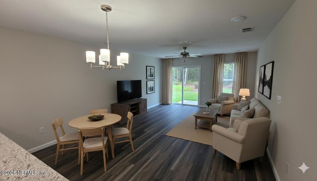 Furnished interior view inside a new home in , Jacksonville (Image 10).