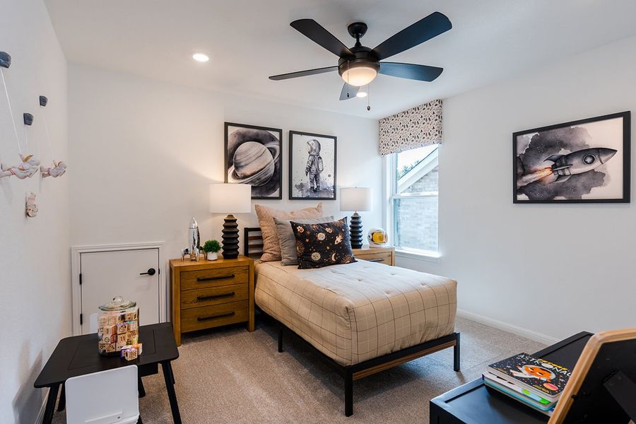 Furnished interior view inside a new home in Parkside on the River, Georgetown (Image 12).