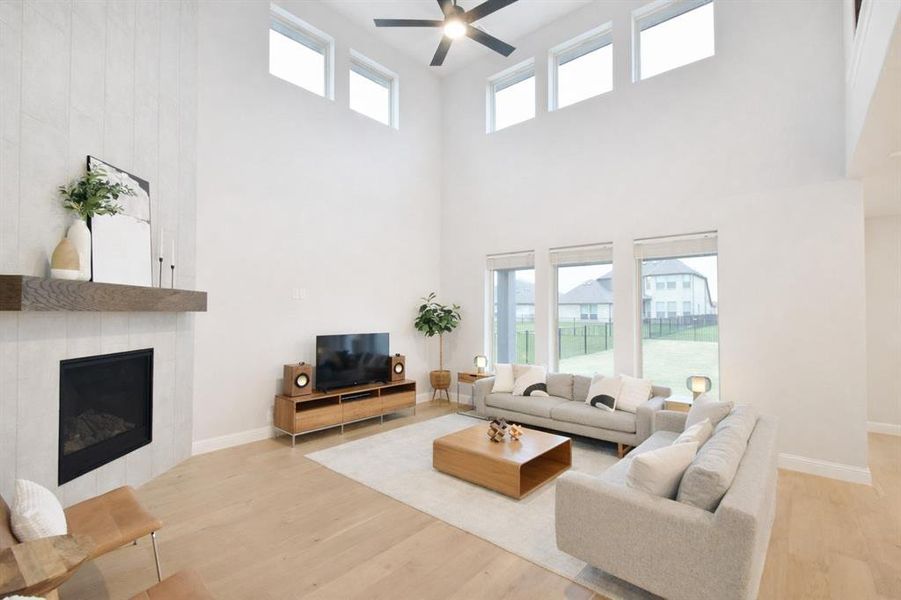 Furnished interior view inside a new home in Abe's Landing, Granbury (Image 24).