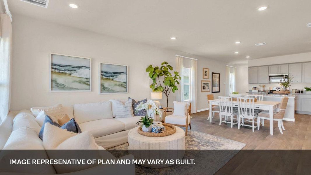 Furnished interior view inside a new home in Southgrove, Kyle (Image 14).