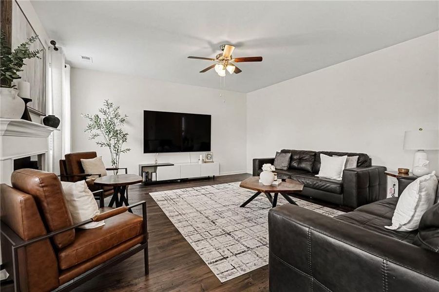 Furnished interior view inside a new home in Preserve at Dove Creek, Statham (Image 24).