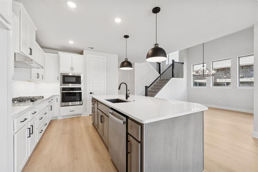 Furnished interior view inside a new home in South Pointe Cottage Series, Mansfield (Image 10). Furnished interior view inside a new home in South Pointe Cottage Series, Mansfield (Image 10).