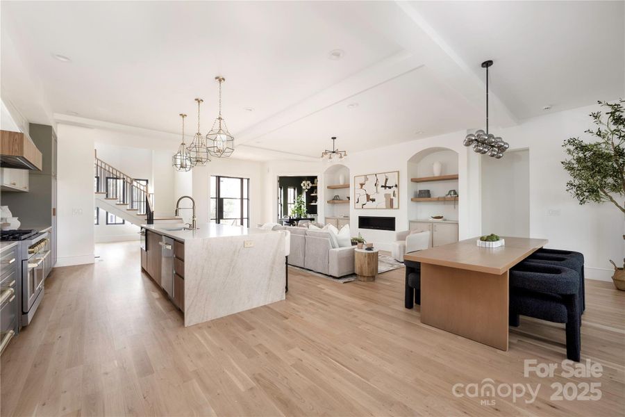 Furnished interior view inside a new home in , Charlotte (Image 29).