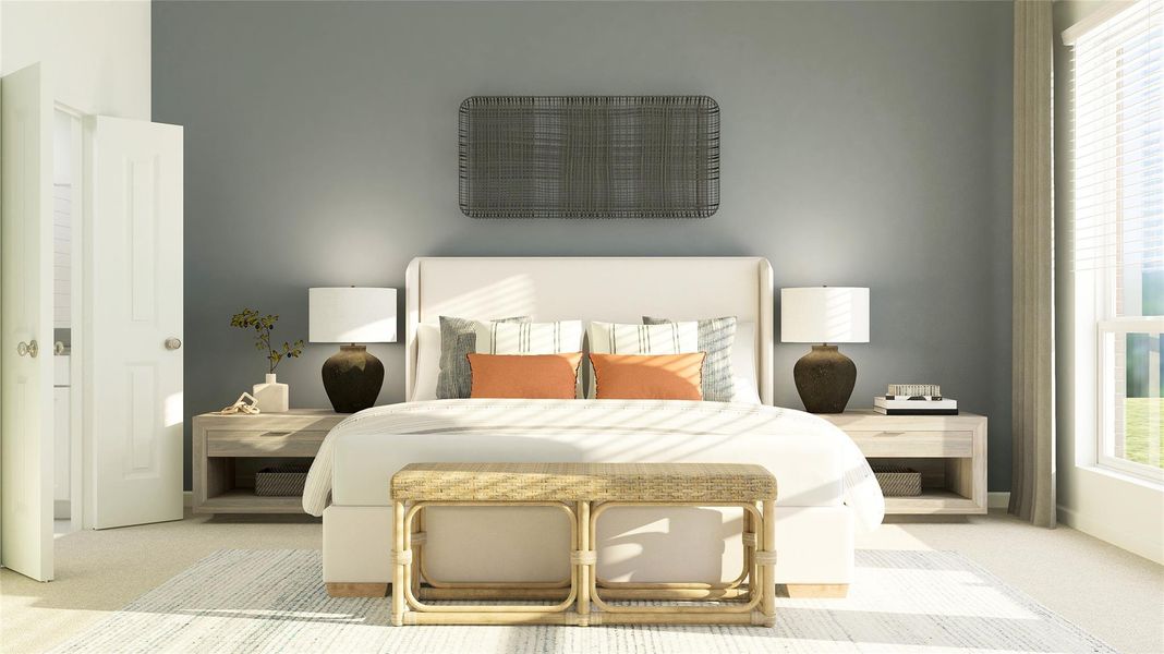 Furnished interior view inside a new home in River Ranch, Dayton (Image 23).