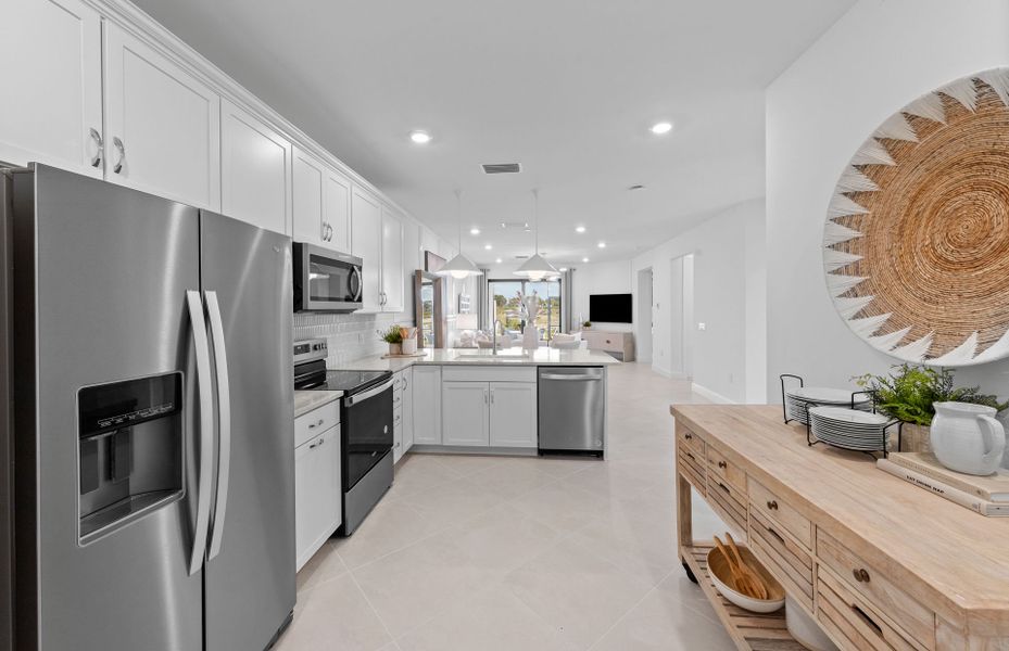 Kitchen with ample storage