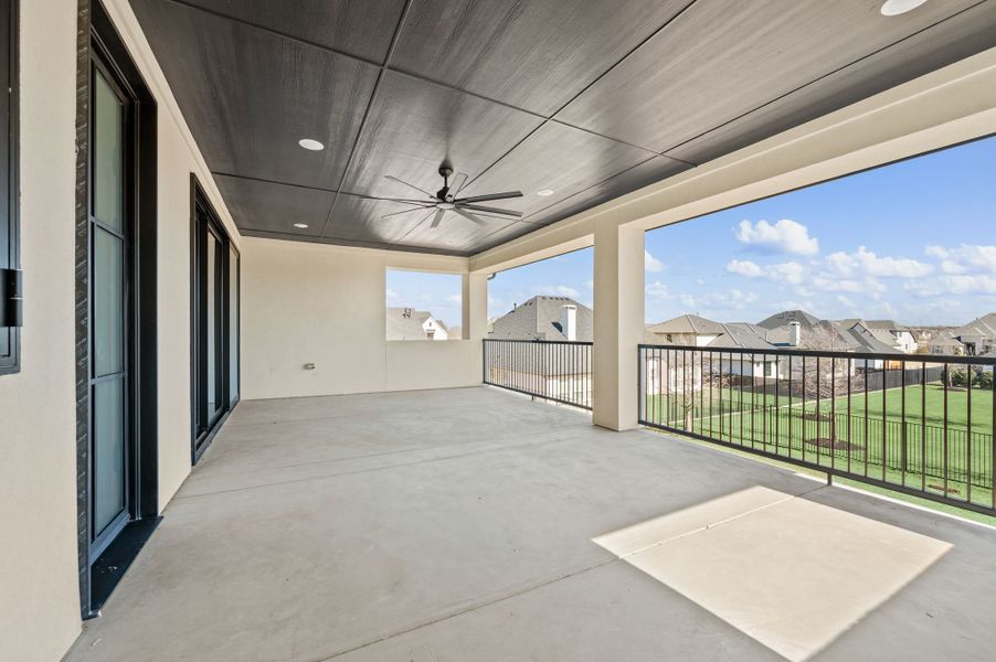 Exterior details and patio area of a home in Montclair, Prosper (Image 4). Exterior details and patio area of a home in Montclair, Prosper (Image 4).