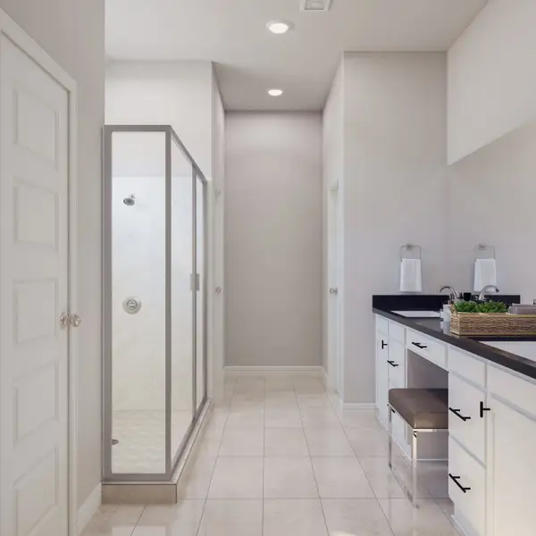 Furnished interior view inside a new home in Woodson’s Reserve, Spring (Image 4).
