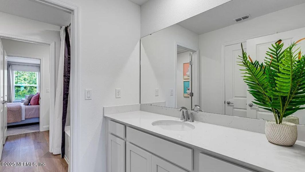 Furnished interior view inside a new home in Russell Retreat, Green Cove Springs (Image 6). Furnished interior view inside a new home in Russell Retreat, Green Cove Springs (Image 6).