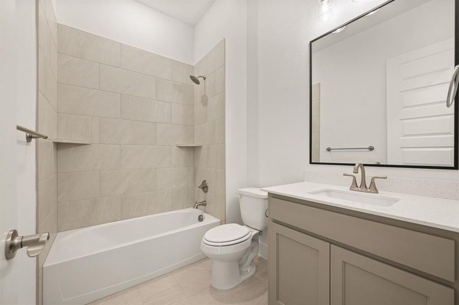 Furnished interior view inside a new home in Settlers Glen, New Fairview (Image 14).