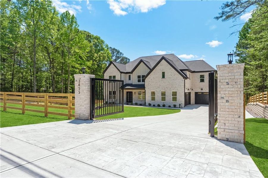 Front exterior of a new home in , Lawrenceville, GA, highlighting curb appeal (Image 26).