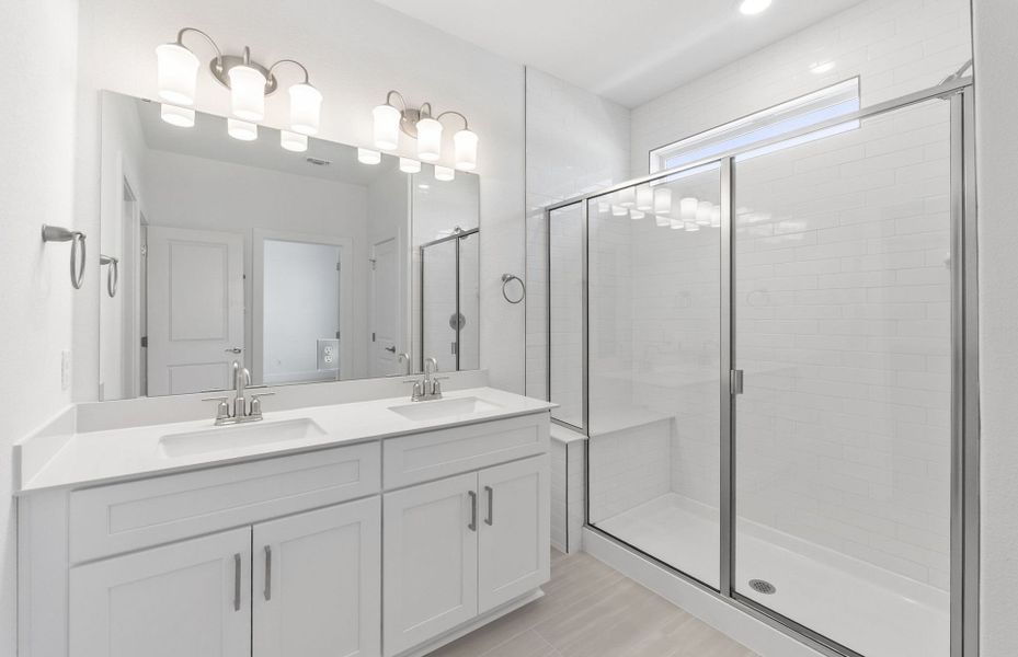 Furnished interior view inside a new home in Northpoint at Old Settlers, Round Rock (Image 11).