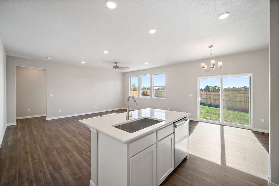 Furnished interior view inside a new home in The Glen, Colorado Springs (Image 6).
