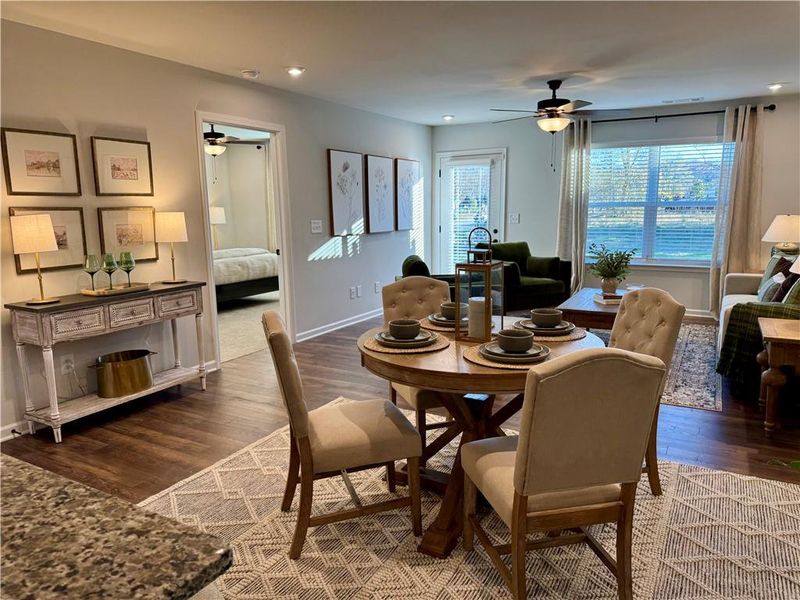 Furnished interior view inside a new home in Silver Leaf, Dawsonville (Image 24).