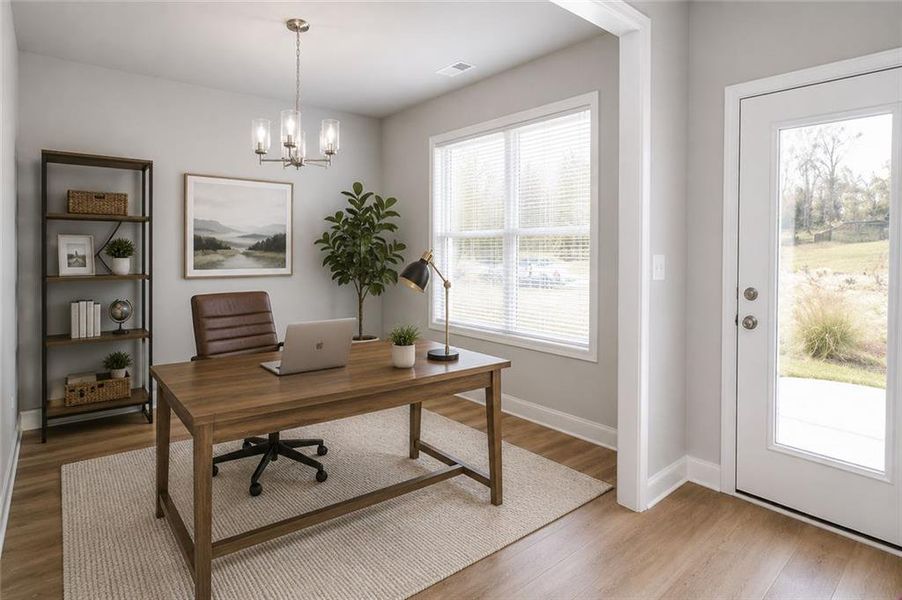 Furnished interior view inside a new home in , Commerce (Image 17). Furnished interior view inside a new home in , Commerce (Image 17).
