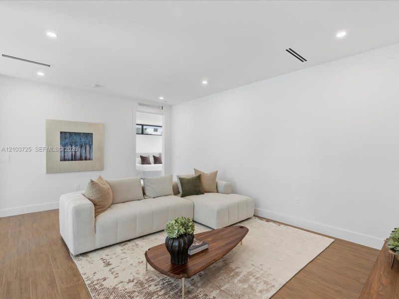Furnished interior view inside a new home in , Miami (Image 37).