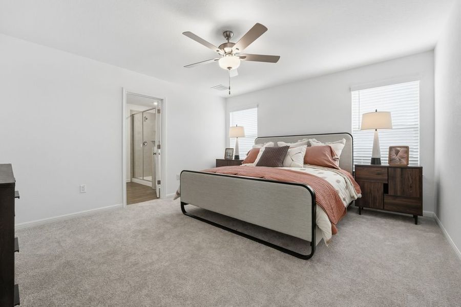 Furnished interior view inside a new home in Longview, Del Valle (Image 12).