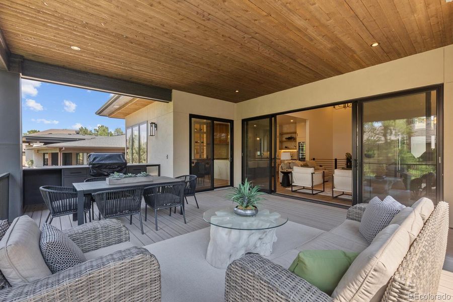 Exterior details and patio area of a home in , Castle Rock (Image 28).