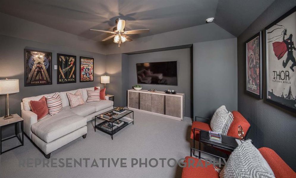 Furnished interior view inside a new home in Wildflower Ranch, Dish (Image 13).