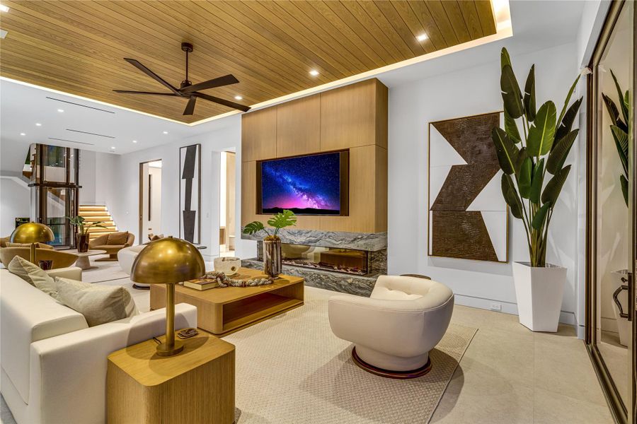 Furnished interior view inside a new home in , Ocean Ridge (Image 47).