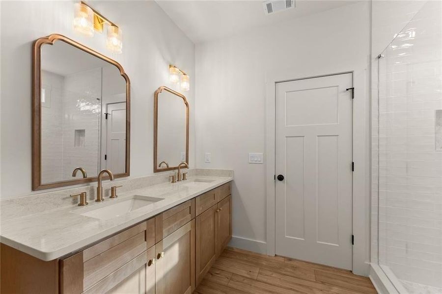 Furnished interior view inside a new home in , Cleveland (Image 16).