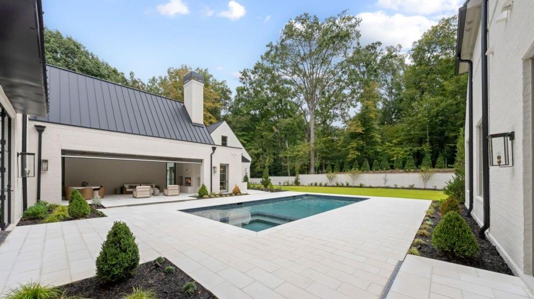 Exterior details and patio area of a home in , Atlanta (Image 35).