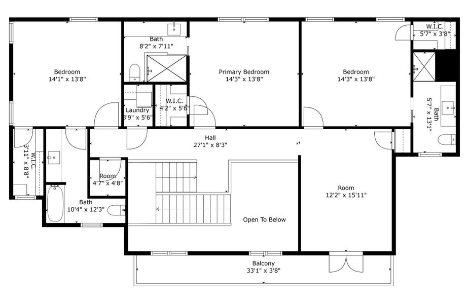 2D floor plan layout of this home in , North Palm Beach, FL (Image 3). 2D floor plan layout of this home in , North Palm Beach, FL (Image 3).