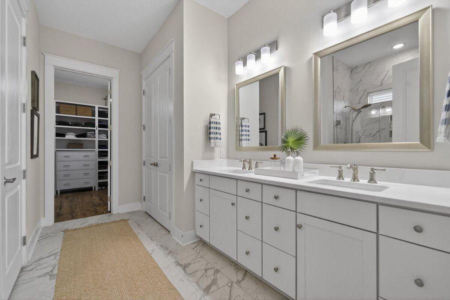 Furnished interior view inside a new home in K. Hovnanian's® Four Seasons at Lakes of Cane Bay, Summerville (Image 48).