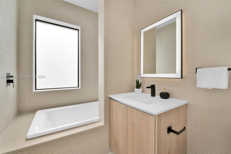 Furnished interior view inside a new home in , Fort Lauderdale (Image 44).
