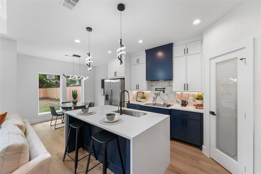 Furnished interior view inside a new home in , Dallas (Image 9).