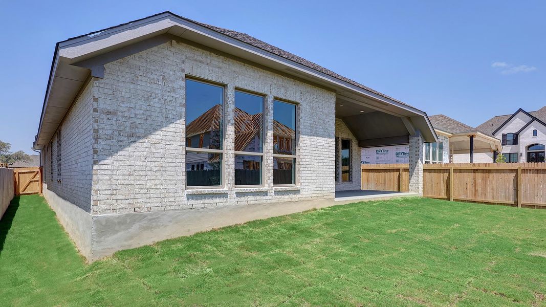 Exterior details and patio area of a home in Kallison Ranch, San Antonio (Image 17). Exterior details and patio area of a home in Kallison Ranch, San Antonio (Image 17).