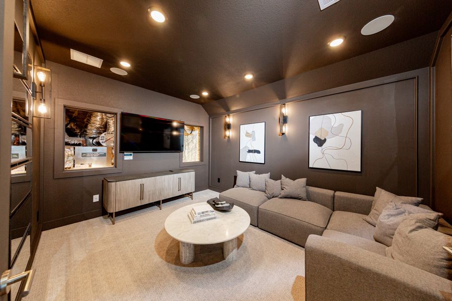 Representative furnished interior of a home built from the Northcliffe by Beazer Homes in Legacy, League City (Image 18).