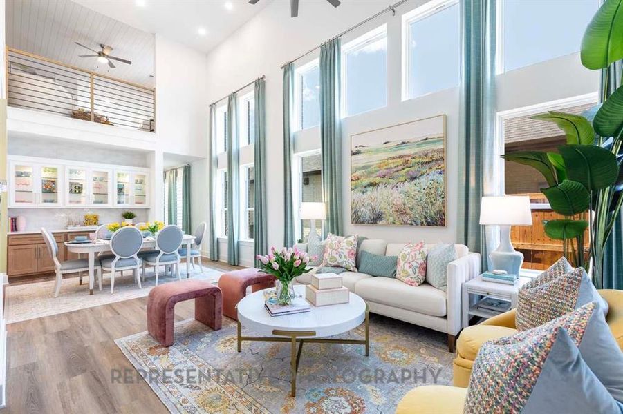 Furnished interior view inside a new home in Heritage Ranch, Sherman (Image 4).