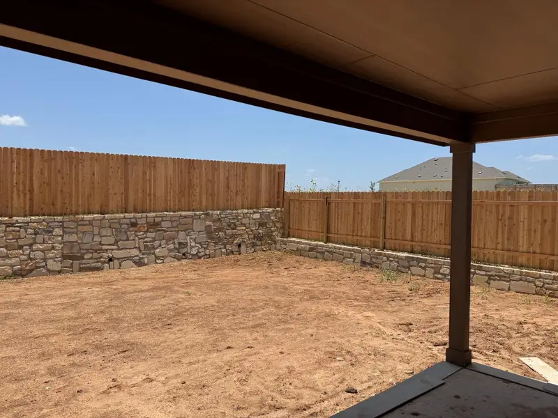 View of fenced backyard View of fenced backyard