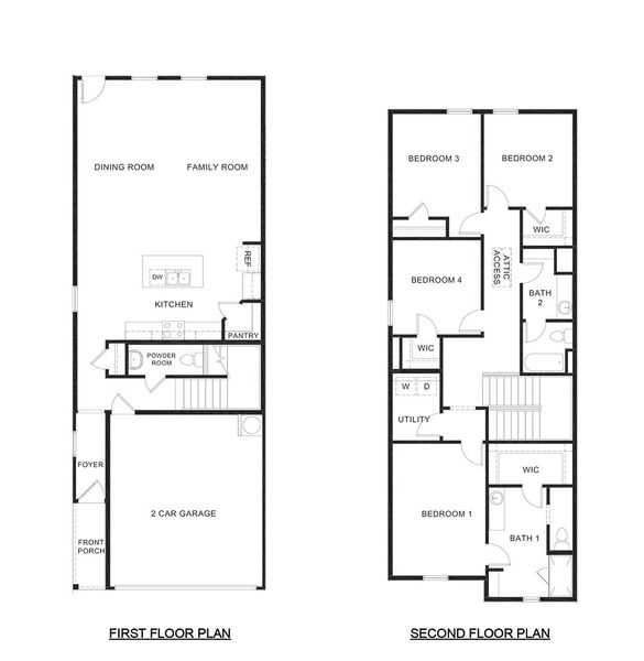 2D floor plan layout for the Celeste by D.R. Horton in Arbor Trails South, Princeton, TX (Image 3).