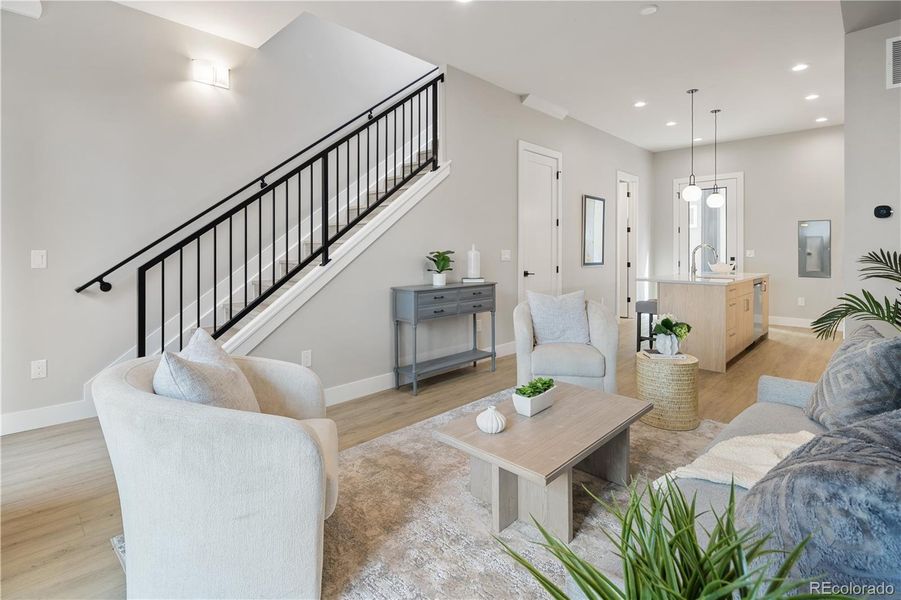 Furnished interior view inside a new home in , Denver (Image 9).
