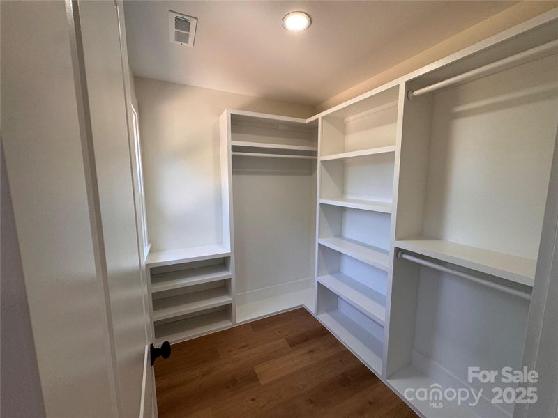 Primary closet