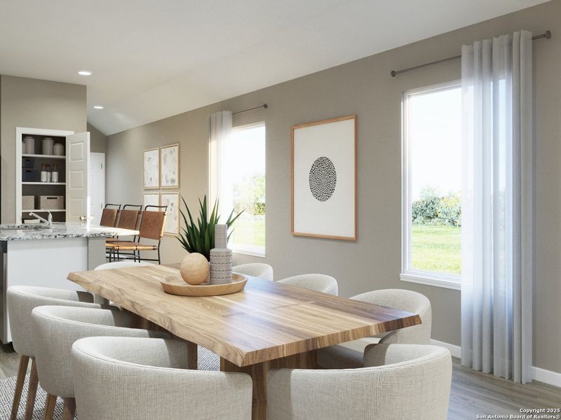 Furnished interior view inside a new home in Dauer Ranch, New Braunfels (Image 9). Furnished interior view inside a new home in Dauer Ranch, New Braunfels (Image 9).